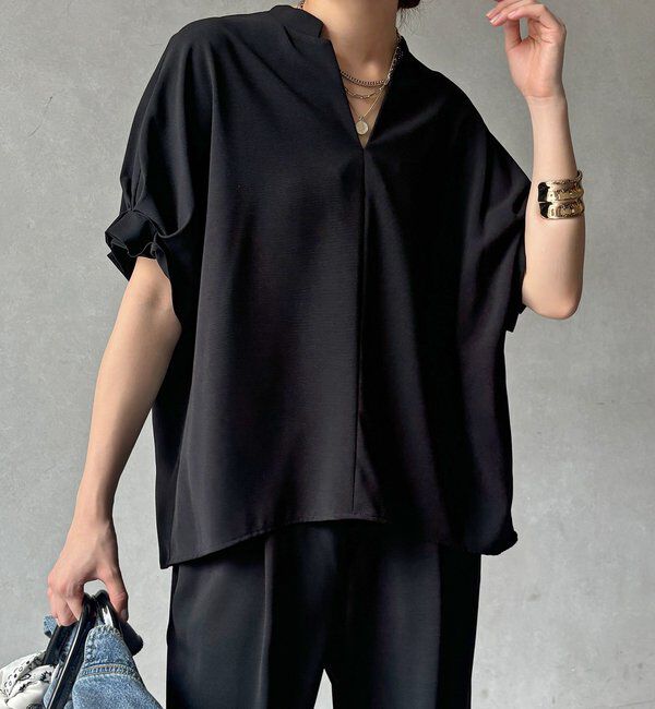  「【WEB限定】接触冷感スキッパーシャツ」|シャツ・ブラウス|