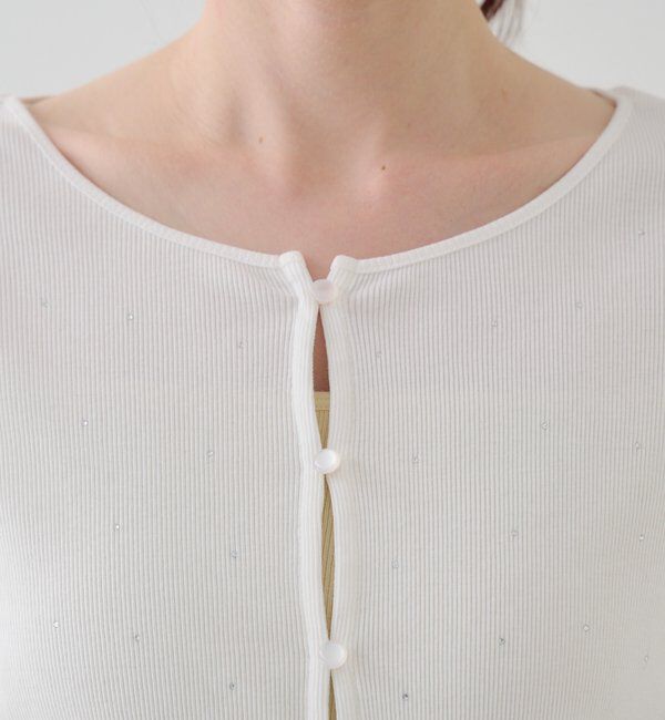  「リブスタッズカーディガン」|Tシャツ・カットソー|