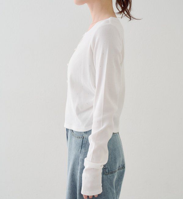  「リブスタッズカーディガン」|Tシャツ・カットソー|