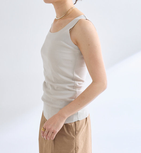  「【新色追加/RIVE DROITE 名品インナー】シームレスタンク」|キャミソール|