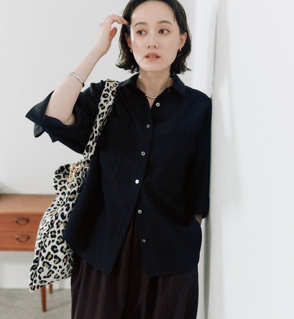  「予約【上品な透け感】メッシュドルマンシャツ」|シャツ・ブラウス|