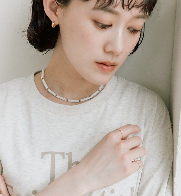  「予約【軽やかな装いのアクセントに】カラービーズネックレス」|ネックレス|