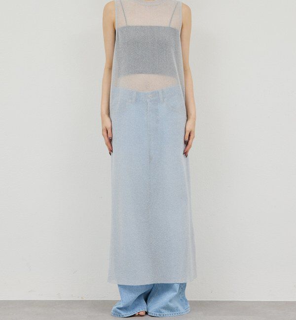  「ラメニットドレス」|ワンピース|