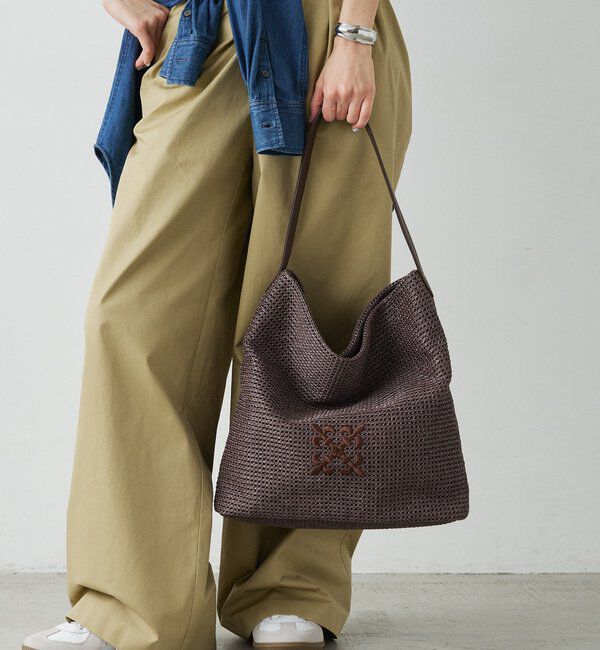  「ナイロンラフィアワンショルダーバッグ」|ショルダー・メッセンジャー|