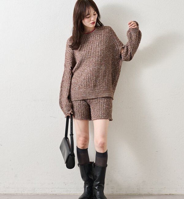  「スラブヤーンニットパンツ」|チノ|