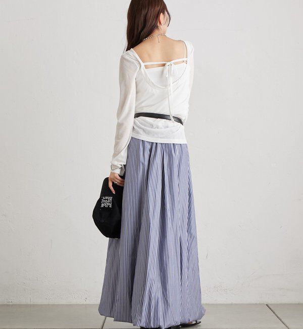  「ストライプバルーンスカート」|スカート|