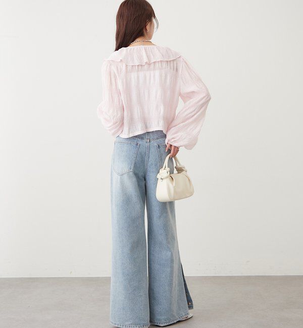  「フリルカシュクールブラウス」|シャツ・ブラウス|