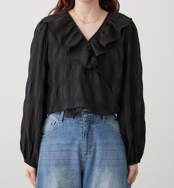  「フリルカシュクールブラウス」|シャツ・ブラウス|