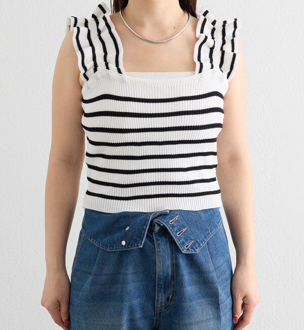  「フリルタンクニット」|ニット・セーター|
