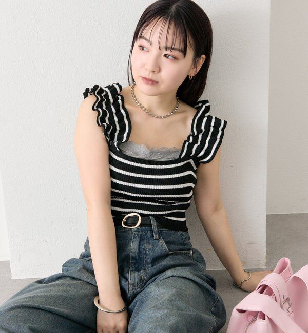  「フリルタンクニット」|ニット・セーター|