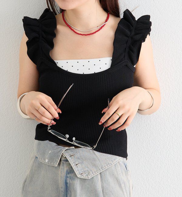  「フリルタンクニット」|ニット・セーター|