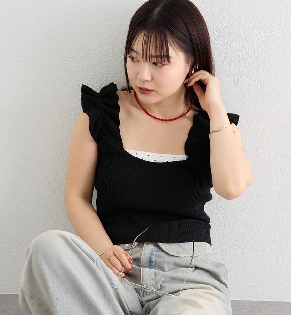  「フリルタンクニット」|ニット・セーター|