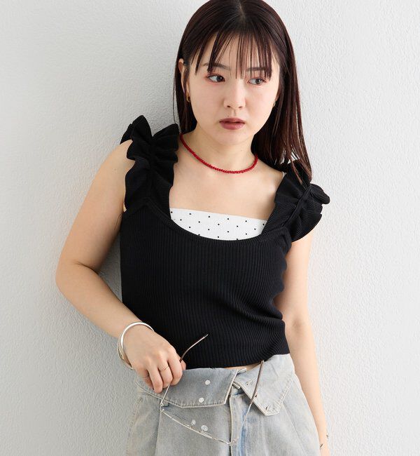  「フリルタンクニット」|ニット・セーター|