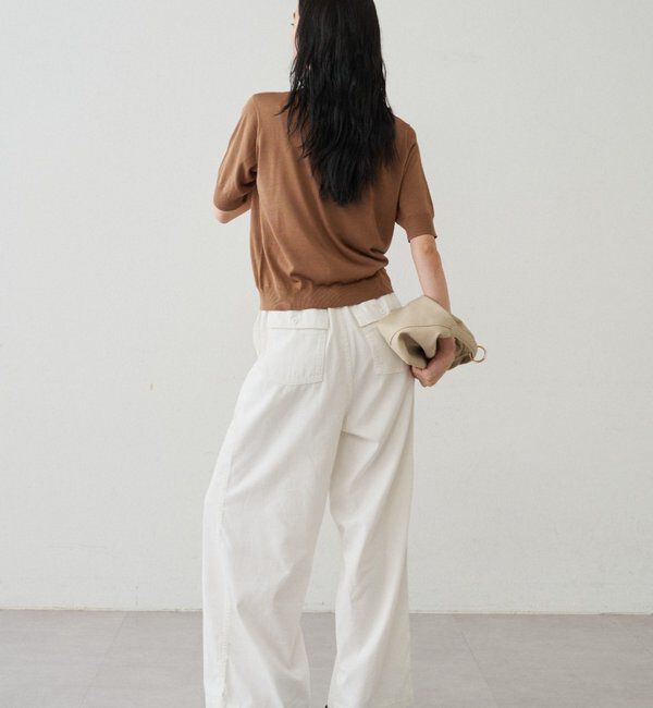  「シルク半袖ニット」|ニット・セーター|