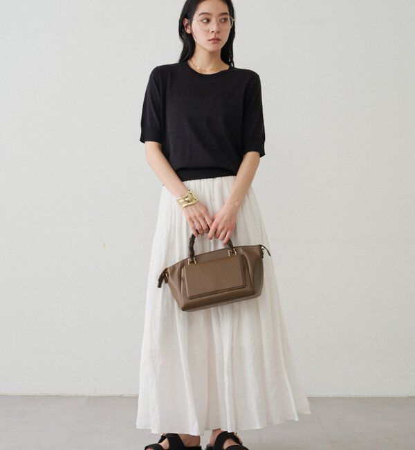  「シルク半袖ニット」|ニット・セーター|