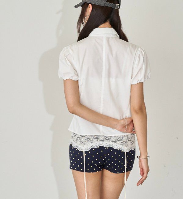  「ナポレオンパフスリブラウス」|シャツ・ブラウス|