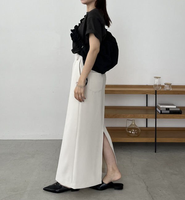  「【累計1万枚突破/全骨格◎/低身長サイズ】マキシIラインスカート」|スカート|