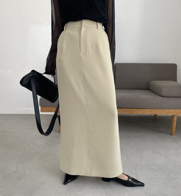  「【累計1万枚突破/全骨格◎/低身長サイズ】マキシIラインスカート」|スカート|