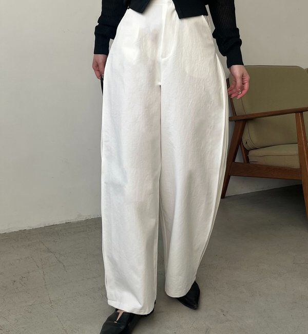  「【低身長サイズあり】サイドタックパンツ」|チノ|