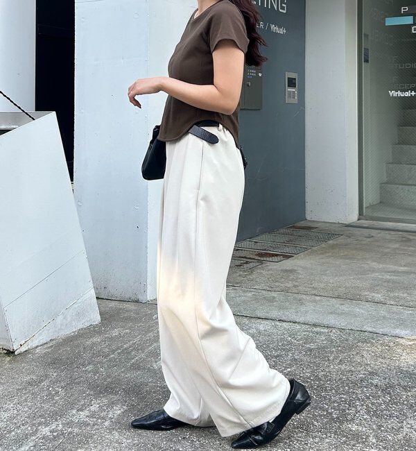  「【新色イエロー・ブラウン】コルセットT」|Tシャツ・カットソー|