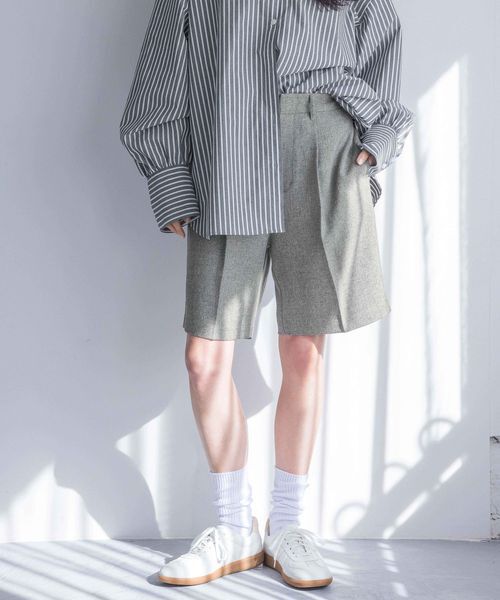 LOWRYS FARM「メランジツイルハーフパンツ」|その他|GRY2