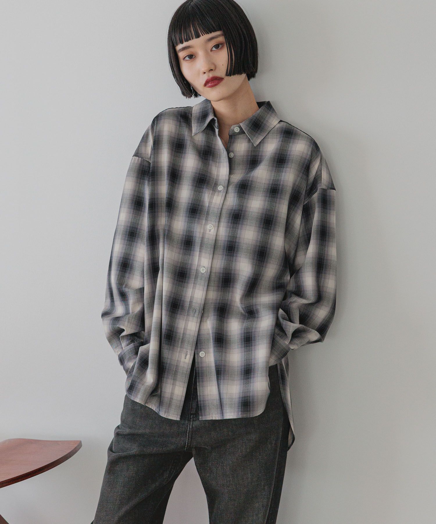 LOWRYS FARM「アソートチェックＢＩＧシャツ」|シャツ・ブラウス|