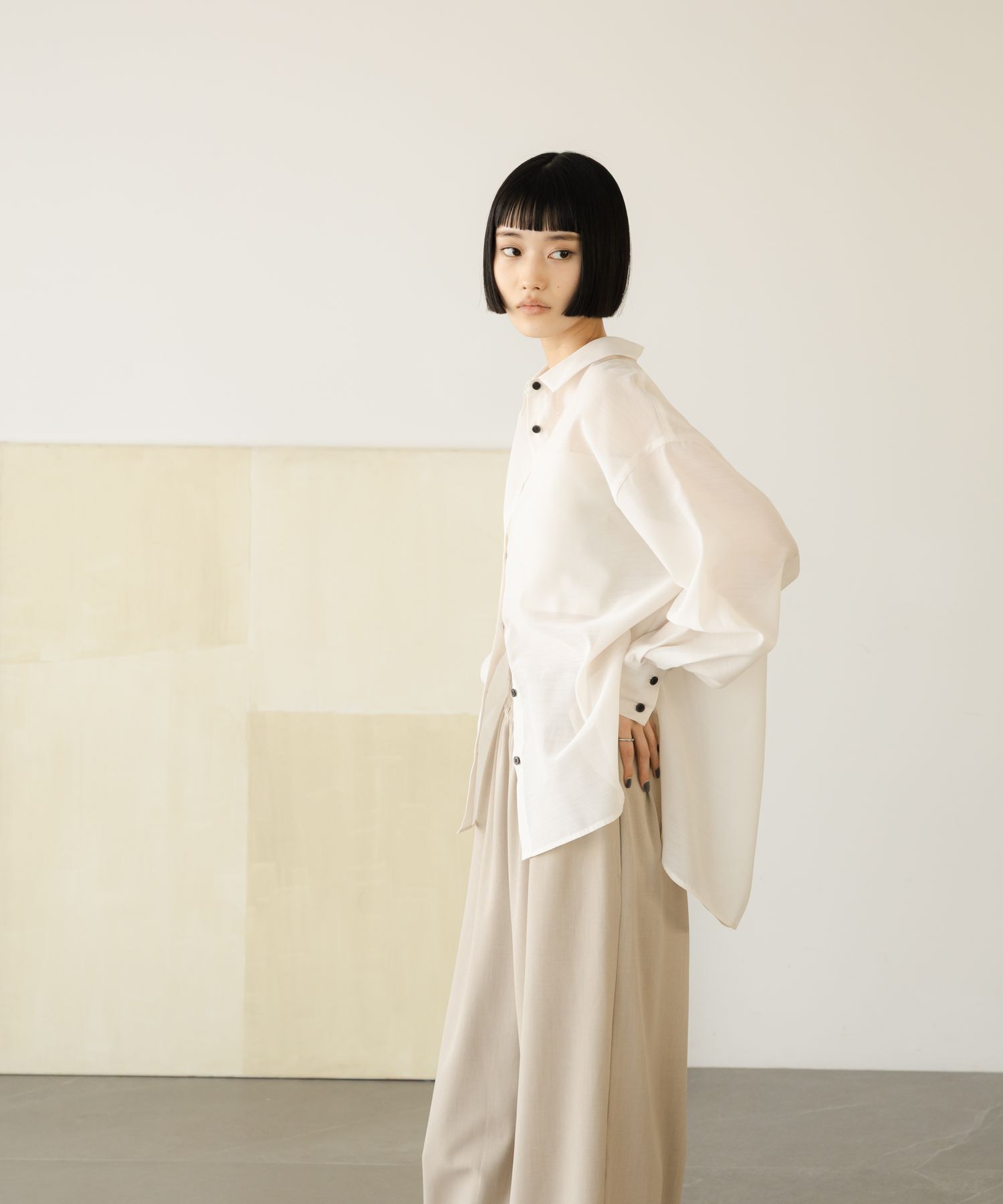 LOWRYS FARM「ｼｱｰｼｬﾂLS」|シャツ・ブラウス|