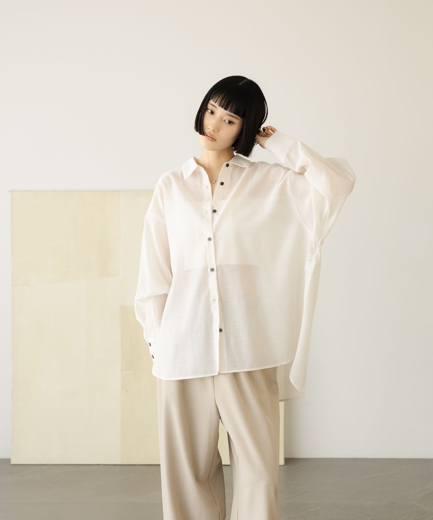 LOWRYS FARM「ｼｱｰｼｬﾂLS」|シャツ・ブラウス|