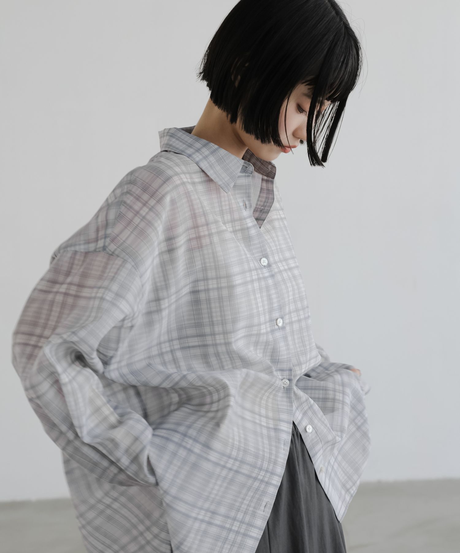 LOWRYS FARM「ｼｱｰｼｬﾂLS」|シャツ・ブラウス|