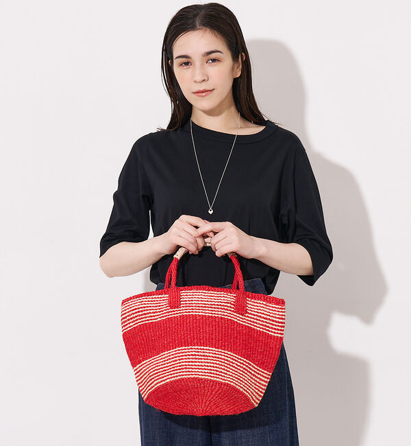 collex「サイザルトートバッグ」|かごバッグ|アプリコット