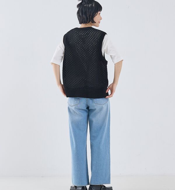 collex「メッシュ柄ベスト」|ベスト・ジレ|