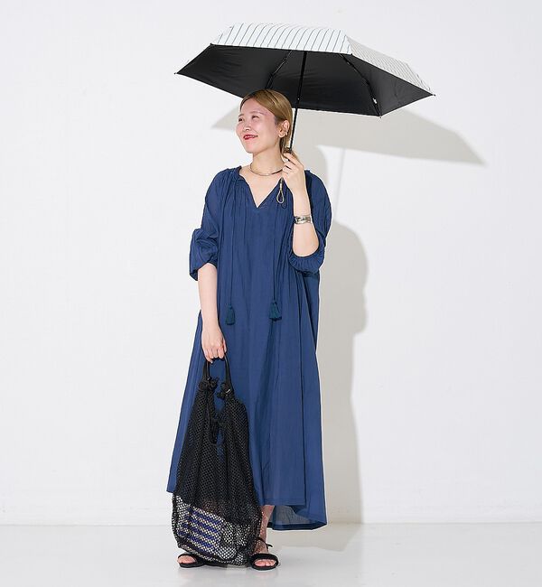 collex「日傘 ストライプ 晴雨兼用 折りたたみ傘 ALL IN UMBRELLA【ass」|傘|