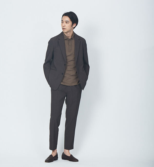 ABAHOUSE「【FLAT TECH】2ボタン イージー ジャケット」|テーラードジャケット|