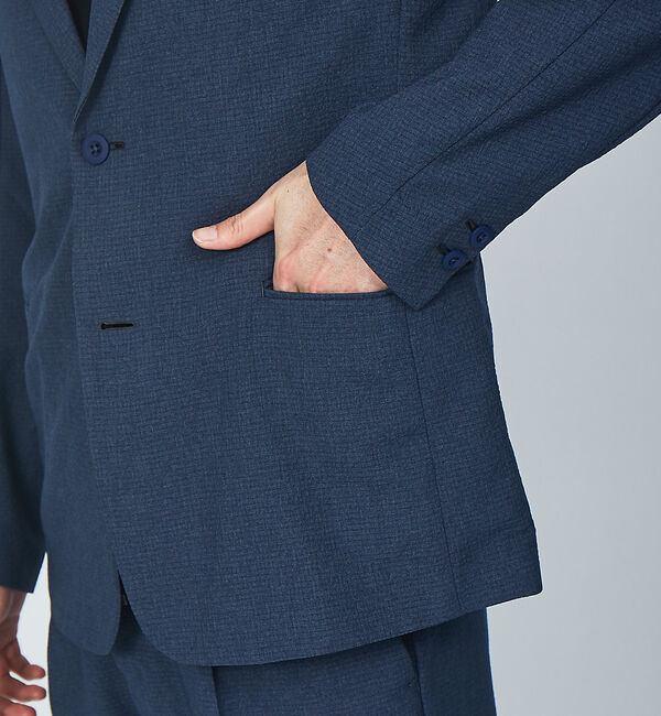 ABAHOUSE「【FLAT TECH】2ボタン イージー ジャケット」|テーラードジャケット|