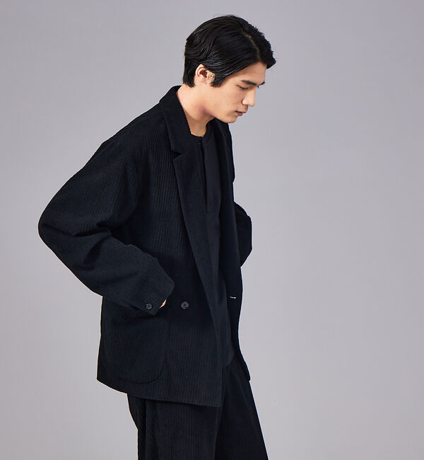 ABAHOUSE「【セットアップ対応】オルタネイト コール ストレッチ ジャケット」|その他|ブラック