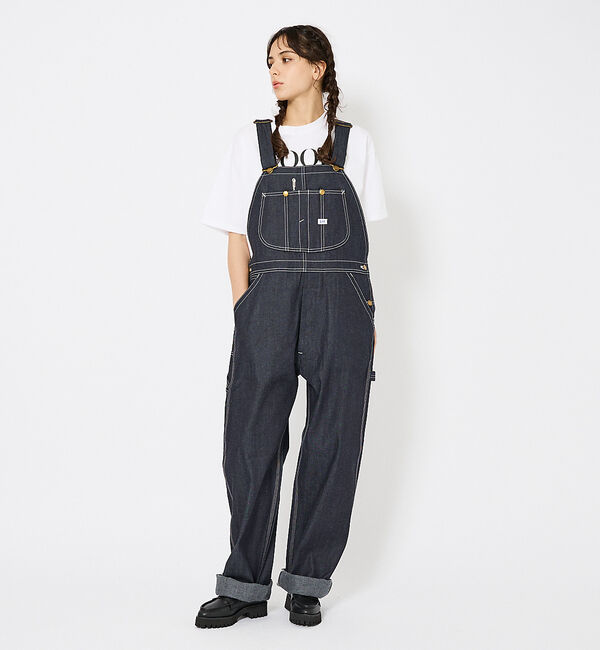 ABAHOUSE「【Lee/リー】DUNGAREES オーバーオールパンツ /サロペットデニムパン」|オールインワン|インディゴ