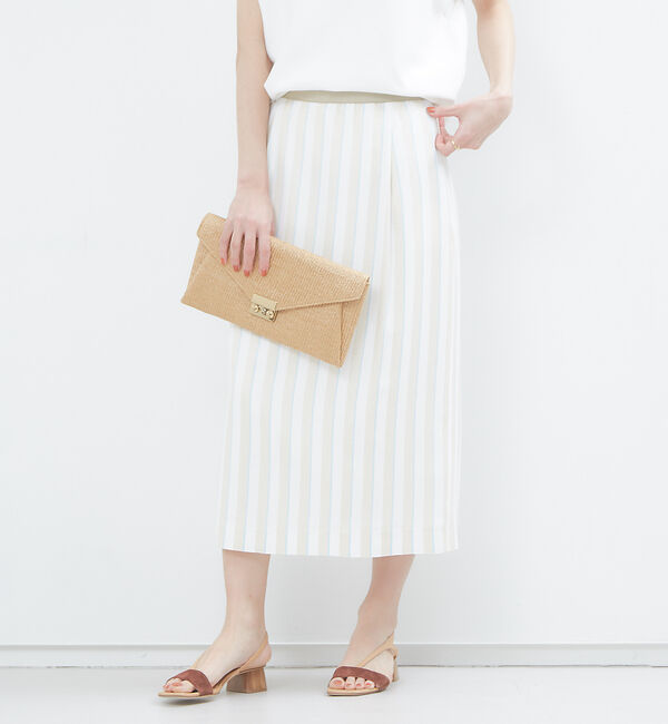 Rouge vif「RIOPELEストライプタイトスカート」|スカート|