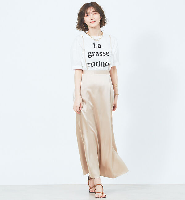 Rouge vif「サスペンダー付きマーメイドスカート」|スカート|