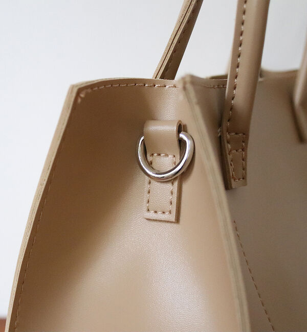 Rouge vif「エコレザー2WAYトートバッグ」|ショルダー・メッセンジャー|