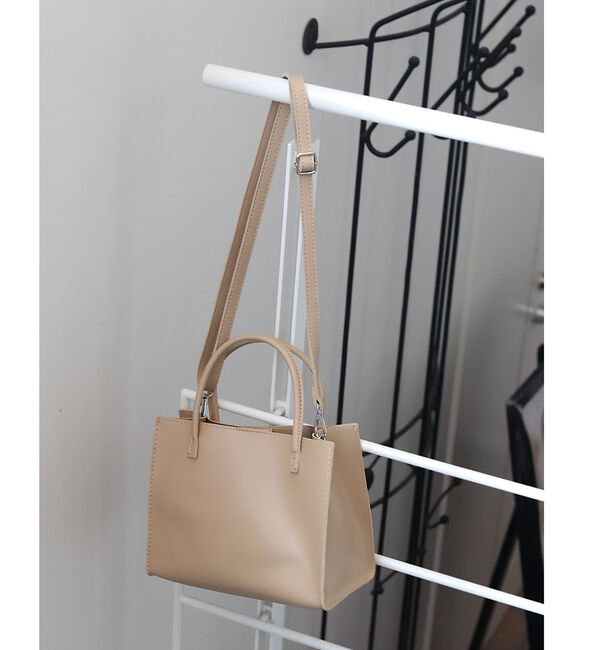 Rouge vif「エコレザー2WAYトートバッグ」|ショルダー・メッセンジャー|