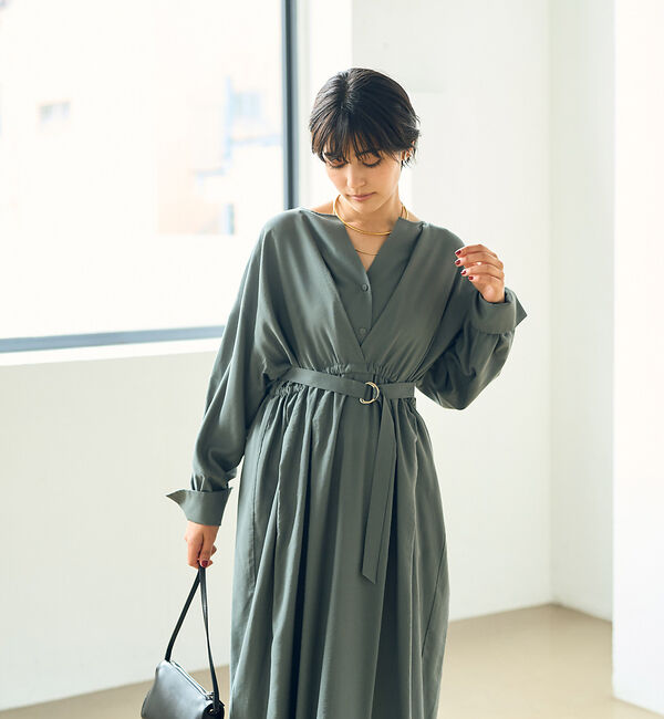 Rouge vif「MANTECOウエストマークワンピース」|ワンピース|