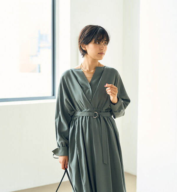 Rouge vif「MANTECOウエストマークワンピース」|ワンピース|