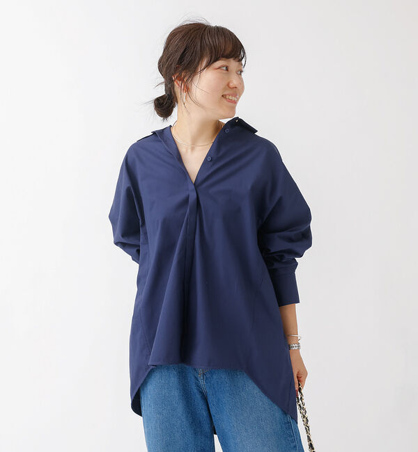 Rouge vif「マチ付きドルマンワイドシャツ」|シャツ・ブラウス|