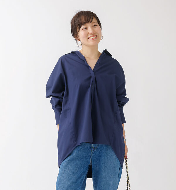 Rouge vif「マチ付きドルマンワイドシャツ」|シャツ・ブラウス|