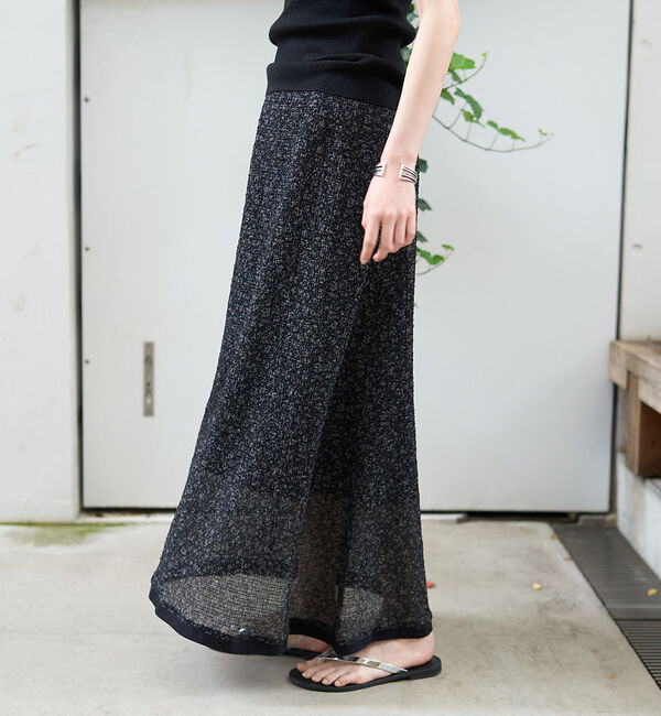 Rouge vif「ストレッチサッカープリントスカート」|スカート|