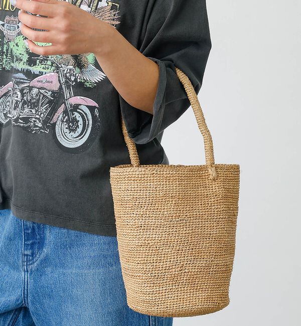 Rouge vif「【MADE IN MADA /メイドインマダ】ワンハンドル かごバッグ」|かごバッグ|モカ