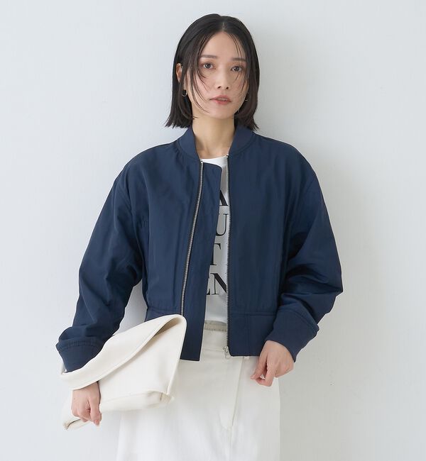 Rouge vif「ミリタリーブルゾン/形状記憶/シワ防止」|ブルゾン・スタジャン|