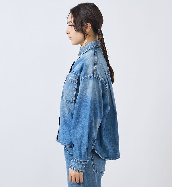 Rouge vif「【Healthy denim / ヘルシーデニム】Almond/デニムシャツ/【」|ブルゾン・スタジャン|
