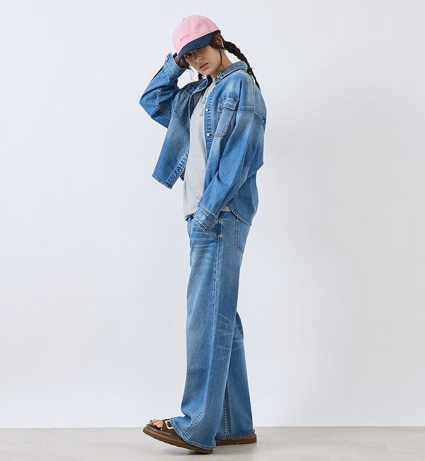 Rouge vif「【Healthy denim / ヘルシーデニム】Almond/デニムシャツ/【」|ブルゾン・スタジャン|