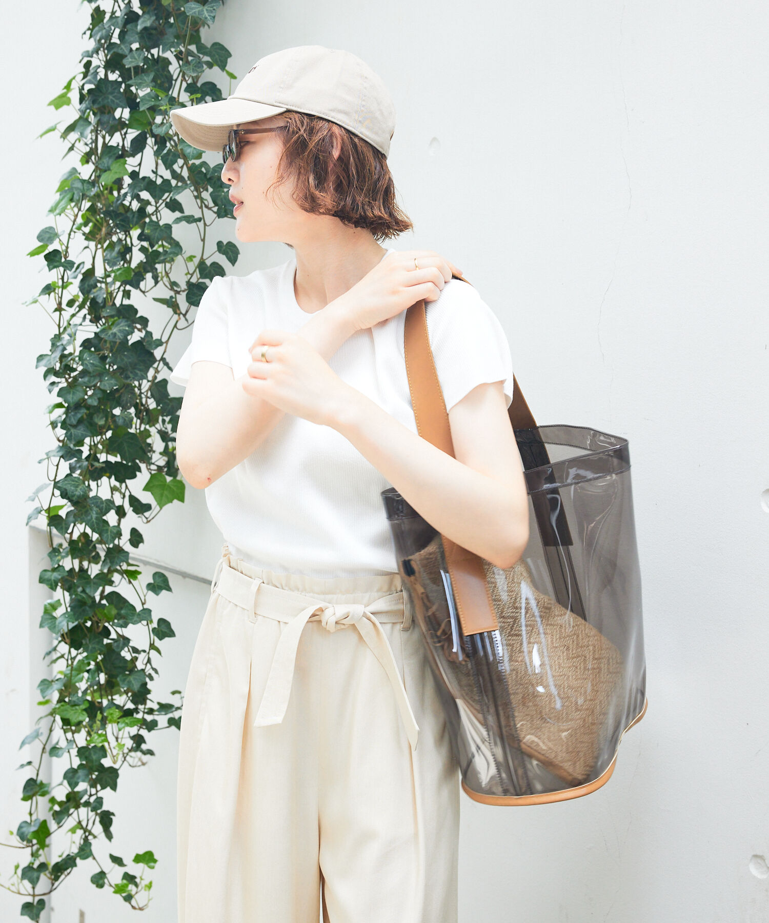 qualite「PVCトート(ジュートポーチ付き)/A4トートバッグ」|トートバッグ|